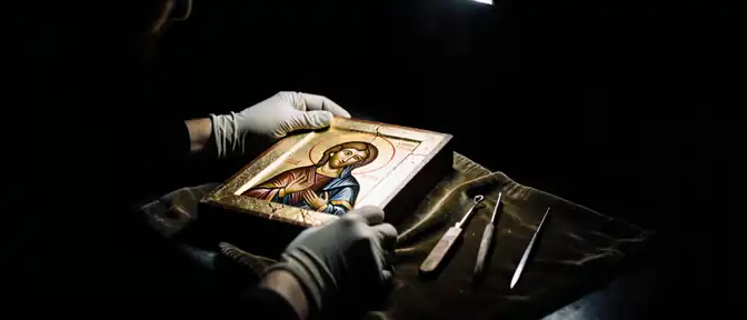Эксперты Третьяковской галереи проводят проверку состояния шедевра Андрея Рублева
